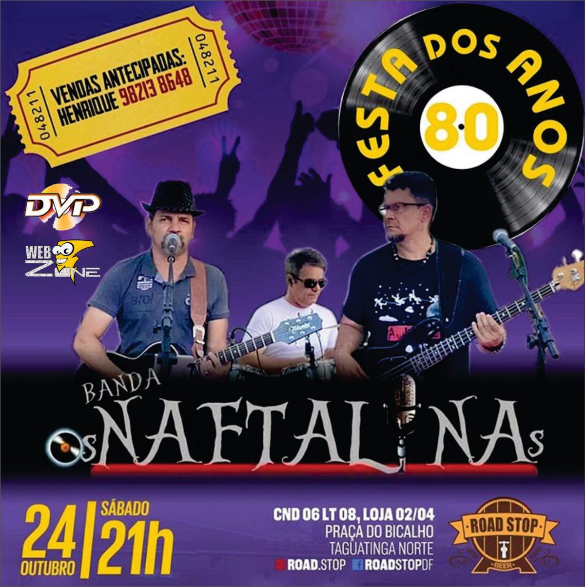 Festa Anos 80 Road Stop – Banda Os Naftalinas (FullHD 1080p)